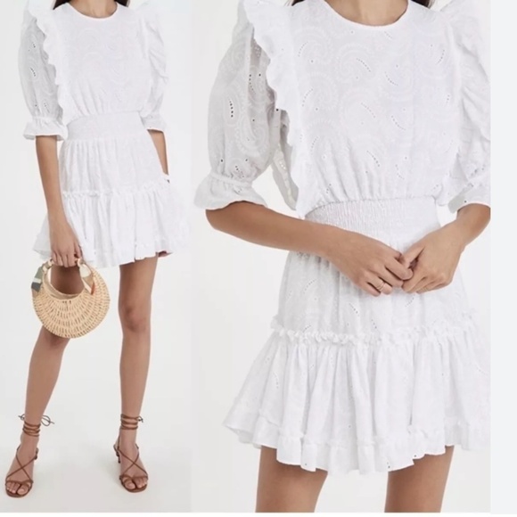 Misa Los Angeles Dresses & Skirts - Anthropologie MISA Los Angeles Doutzen Eyelet dress, Med.  L903